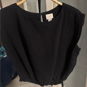 A New Day Women's Elegant Black Blouse